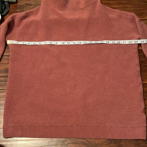 Free People Mock Neck Pullover Sweatshirt Casual Cozy Comfy Loungewear Boho - Picture 5 of 10